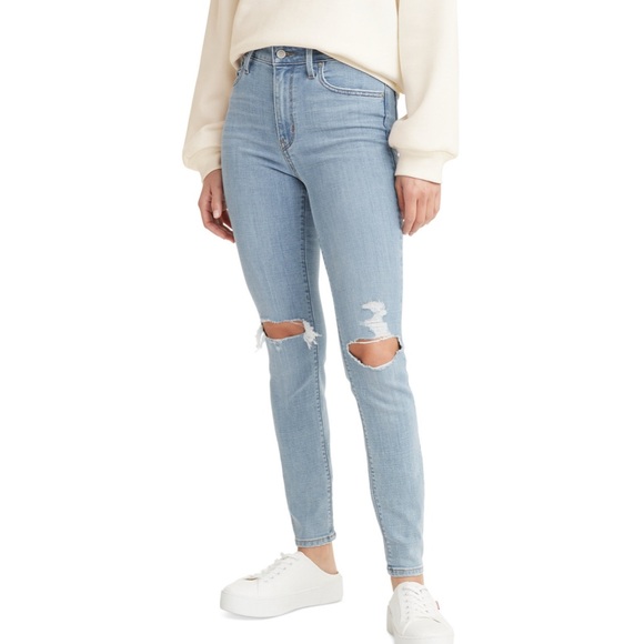 Levi's Denim - NWT LEVI’S - 721 Distressed High Rise Light Wash Skinny Jeans Size 32